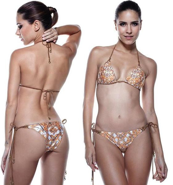 MOS Beachwear Queen Bee Suede Brazilian Bikini